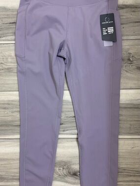 Women's Lavender High-Rise Leggings with Side Pockets